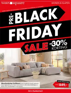 Voorbeeld van Black Friday van winkel Woonsquare geldig vanaf 10-11-2025
