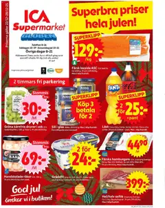 Förhandsgranska reklamblad Stockholm Globen från butik ICA Supermarket gäller från 22/12/2025