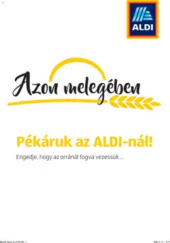 Aldi - Pékáruk katalógus megtekintése, amely érvényes 2024.08.26.-től