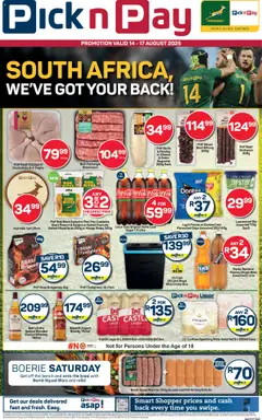 Preview of Pick n Pay flyer valid from 14/08/2025