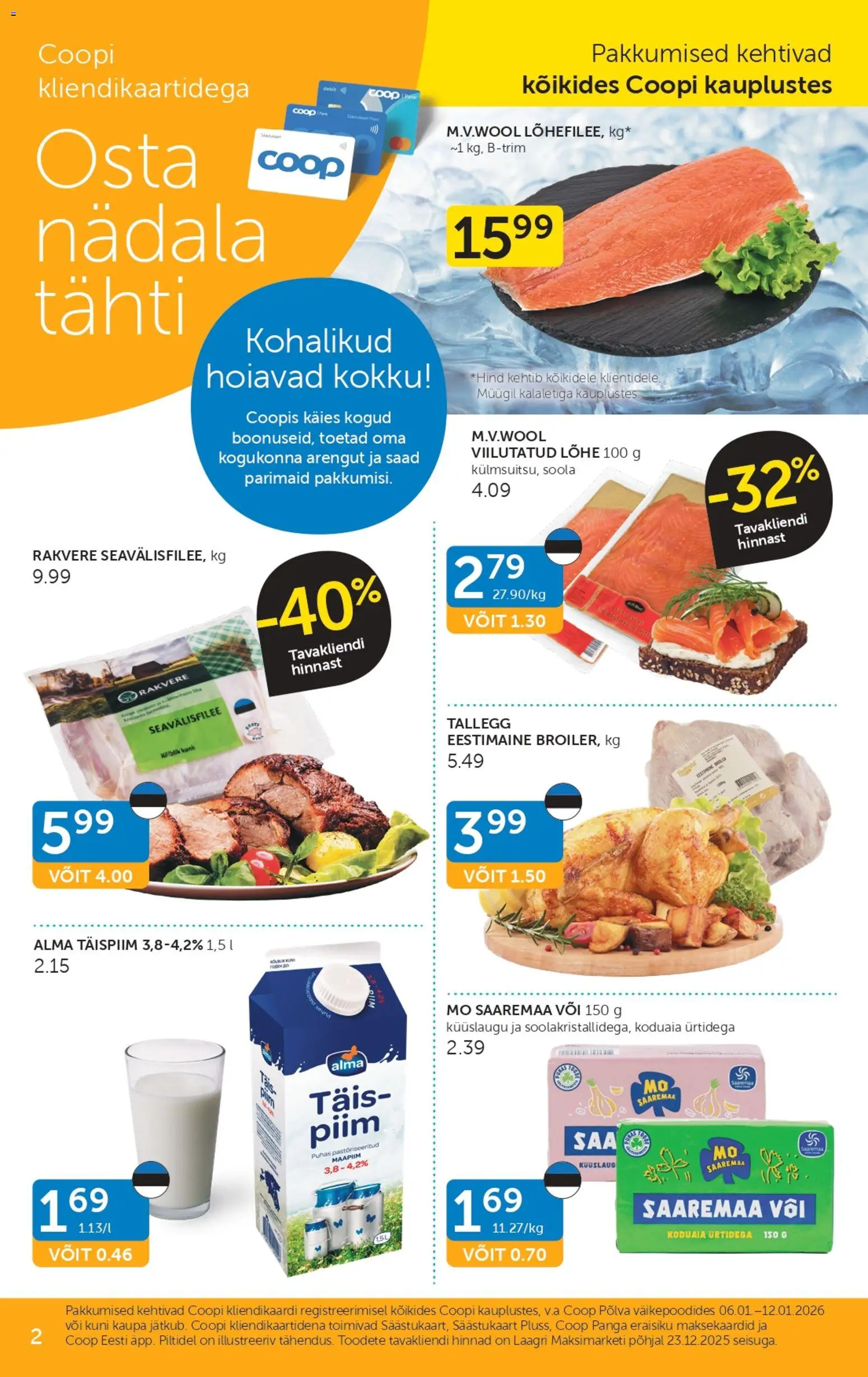 Coop kliendilehe eelvaade alates 2026.01.06