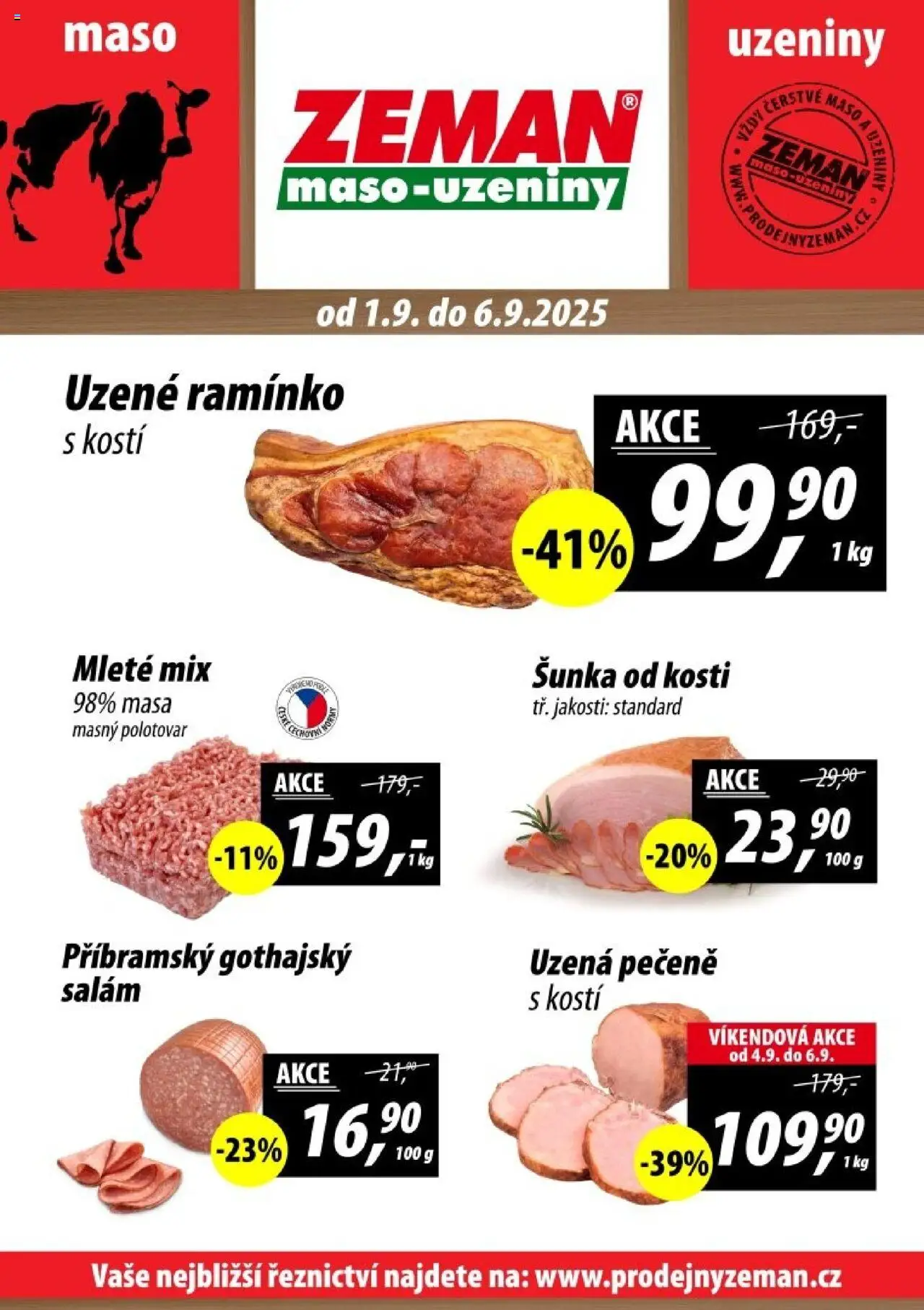  Prodejny Zeman Leták - Plzeň (01.09.2025 - 06.09.2025)
