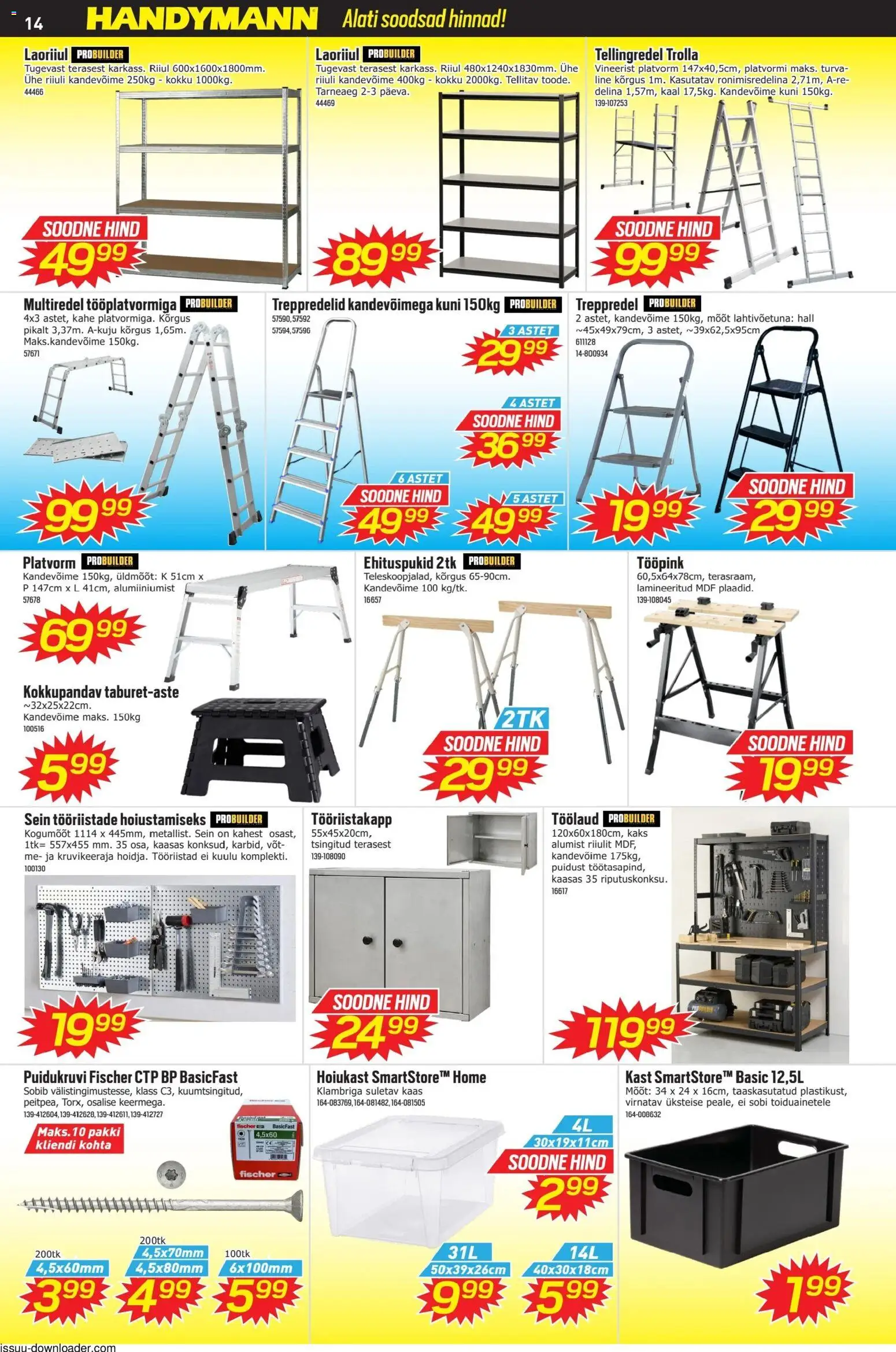 Handymann kliendilehe eelvaade alates 2026.01.03