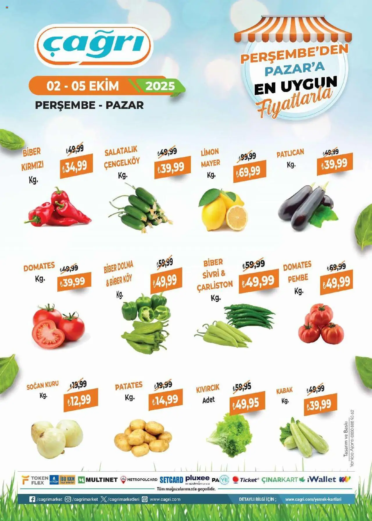 Çağrı Market Manav Katalog (02 Ekim 2025) - Indirim, Broşür - Sayfa numarası 1