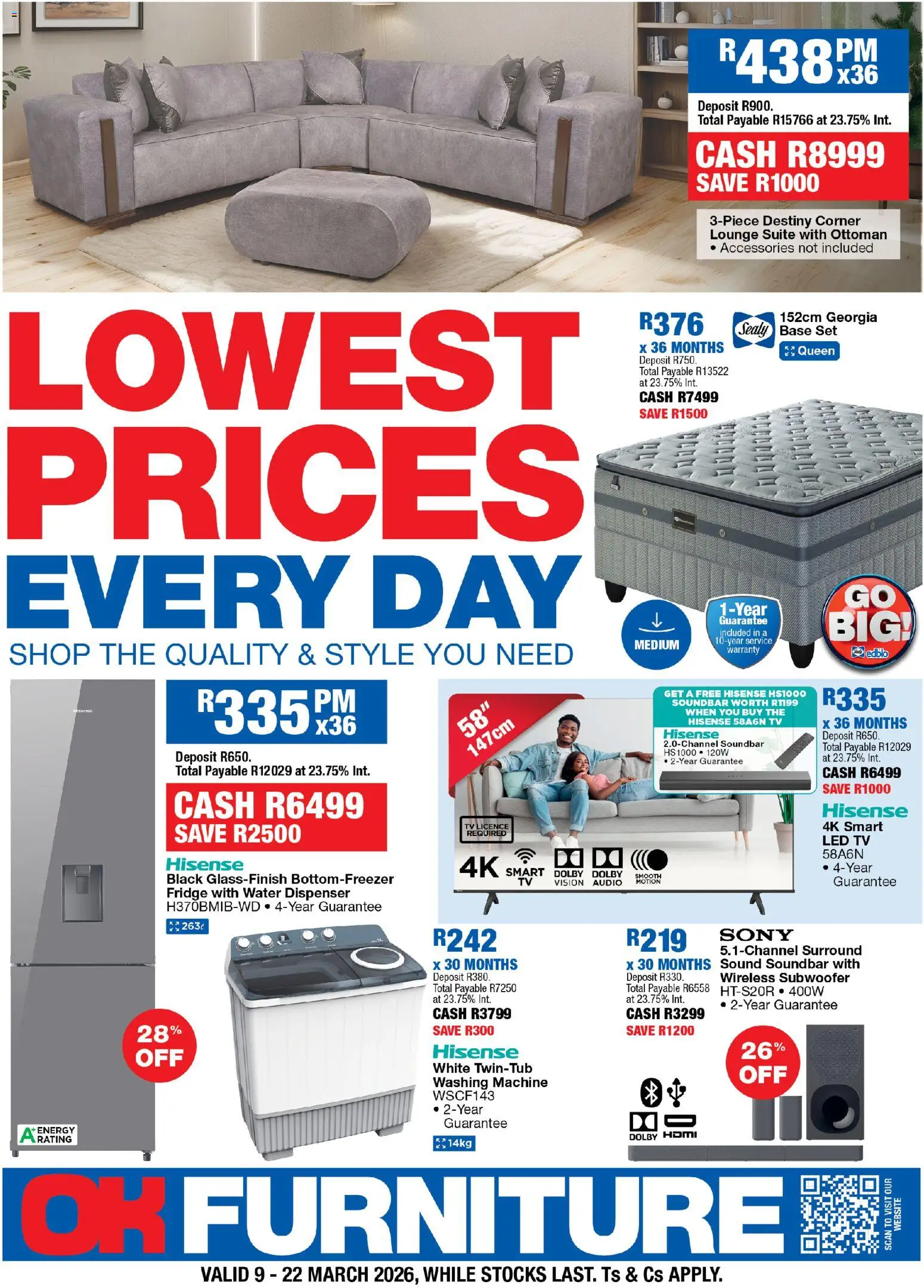 Preview of OK Furniture flyer valid from 09/03/2026
