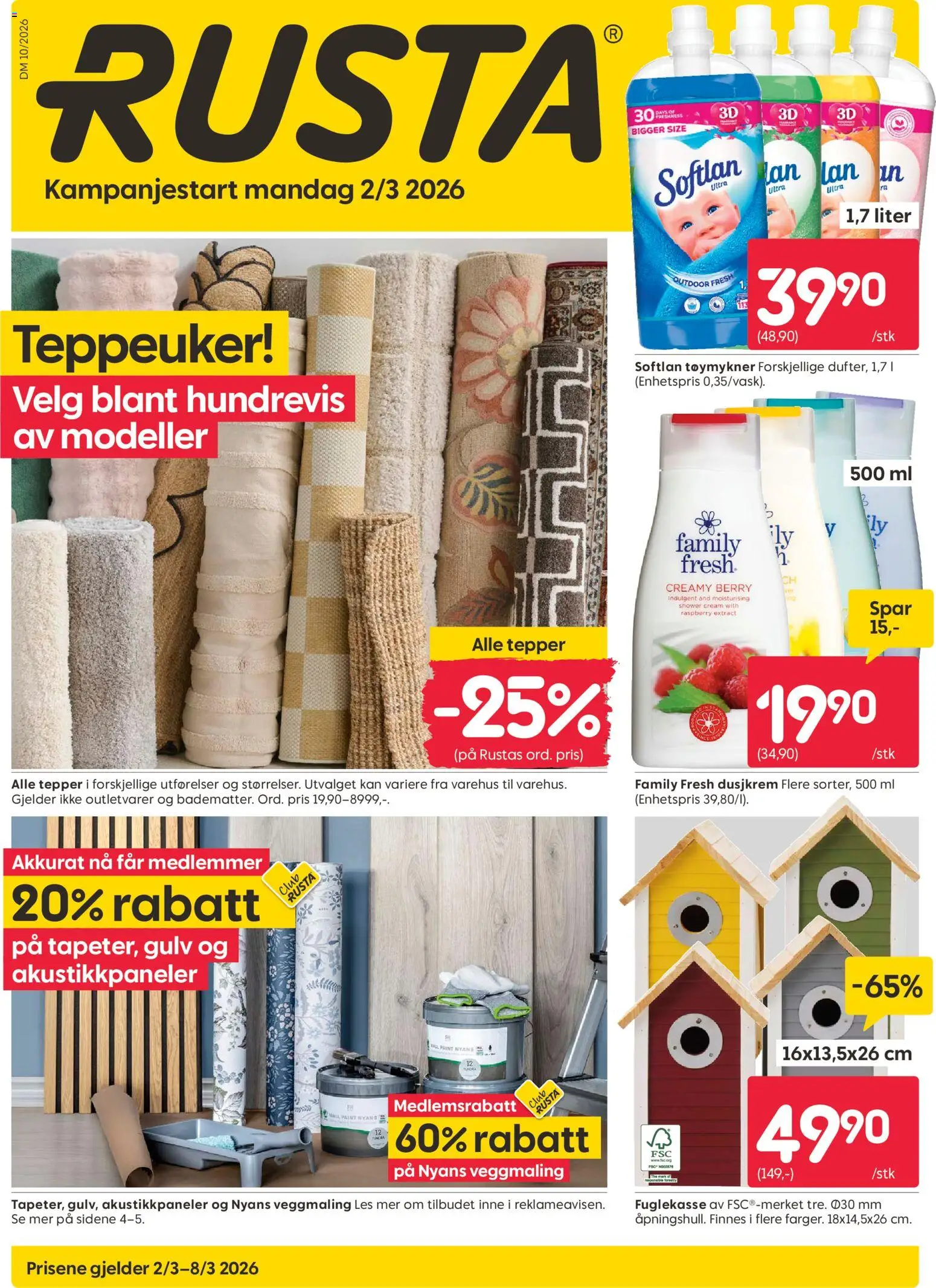 Forhåndsvis Rusta kundeavis fra butikk Rusta gyldig fra 02/03/2026