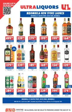 Preview of Ultra Liquors flyer valid from 15/09/2025