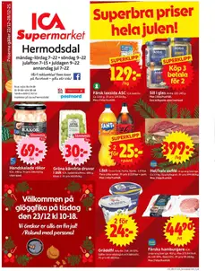 Förhandsgranska reklamblad Malmö från butik ICA Supermarket gäller från 22/12/2025