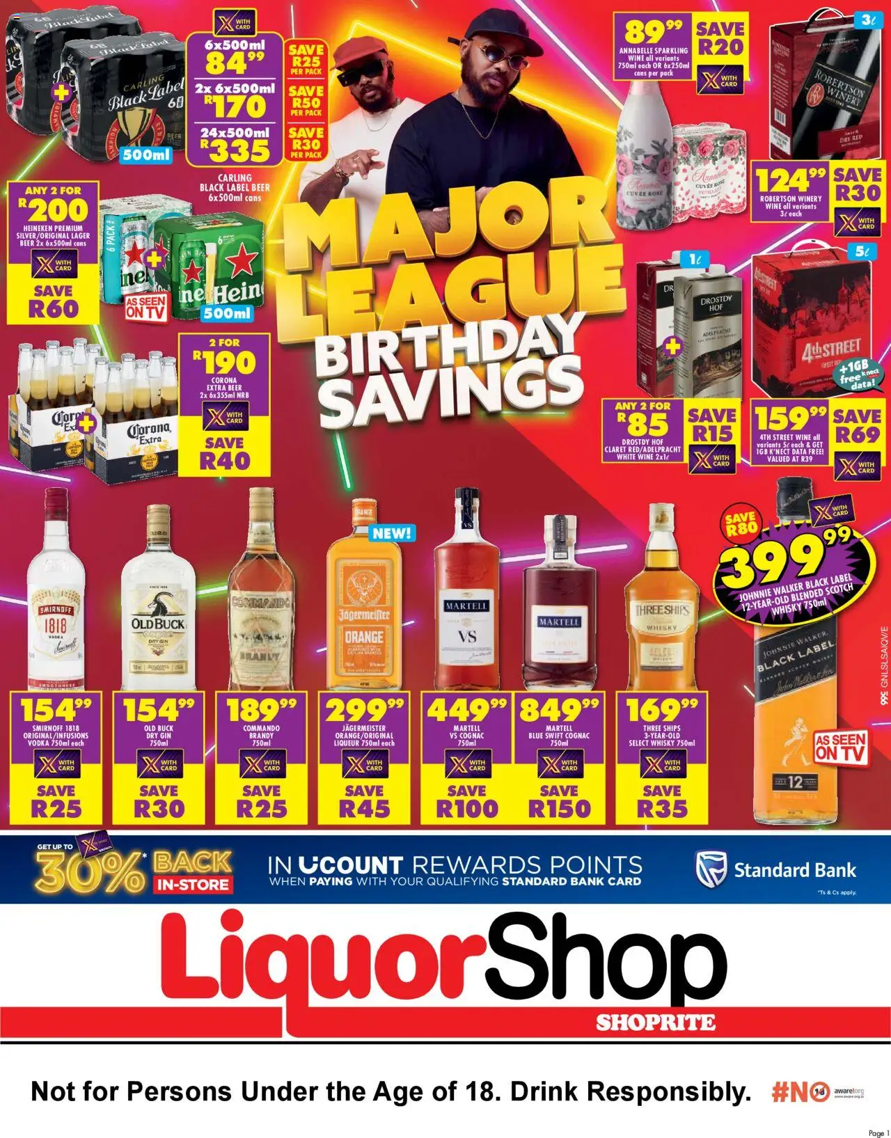 Shoprite Gauteng - LiquorShop Major Deals 22/08 - 07/09/2025 >> Catalogue