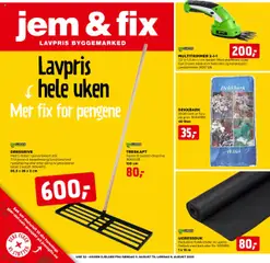 Forhåndsvis Kundeavis fra butikk Jem & Fix gyldig fra 03/08/2025