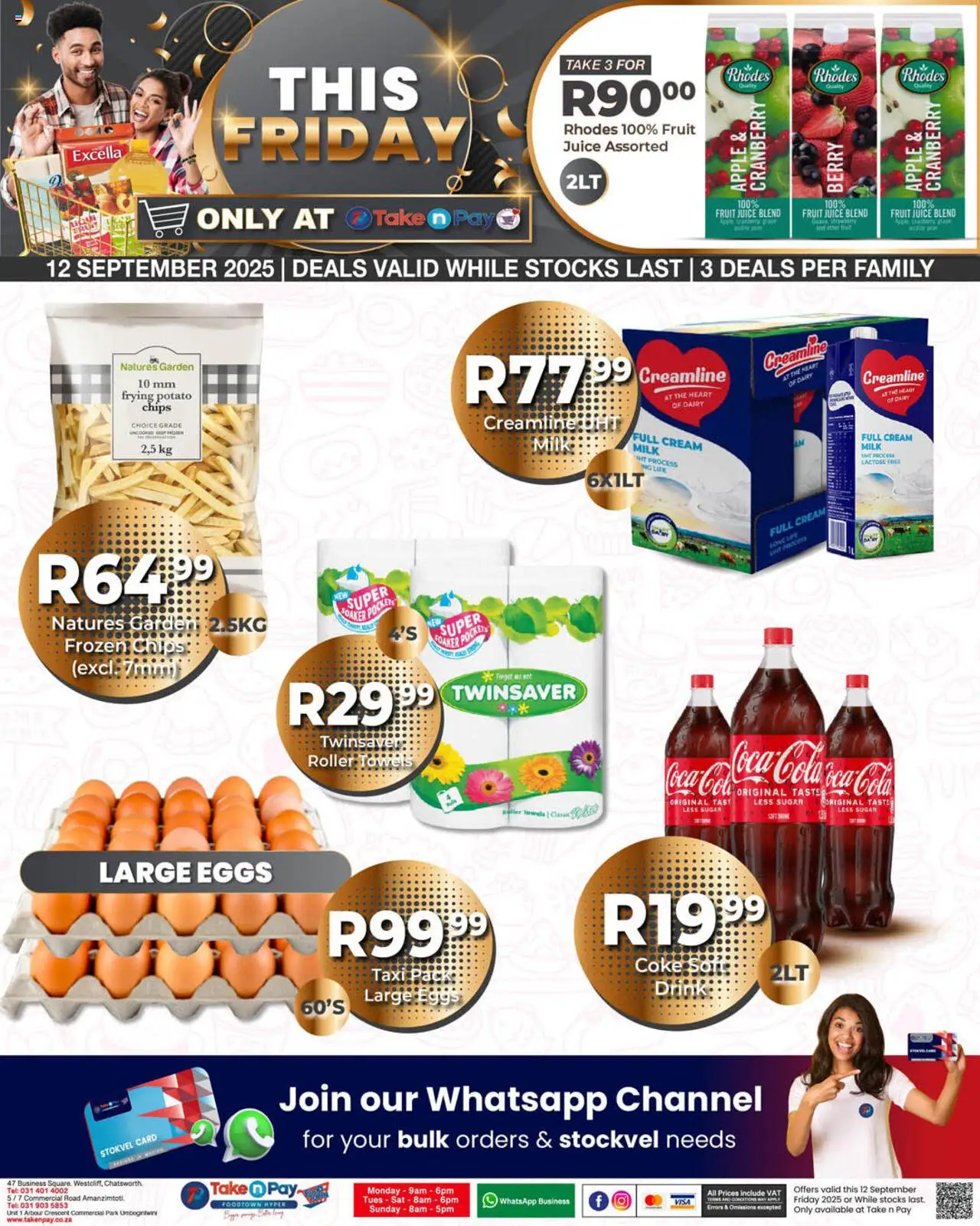 Take n Pay Friday Specials from 12/09 - 12/09/2025 > Promotions