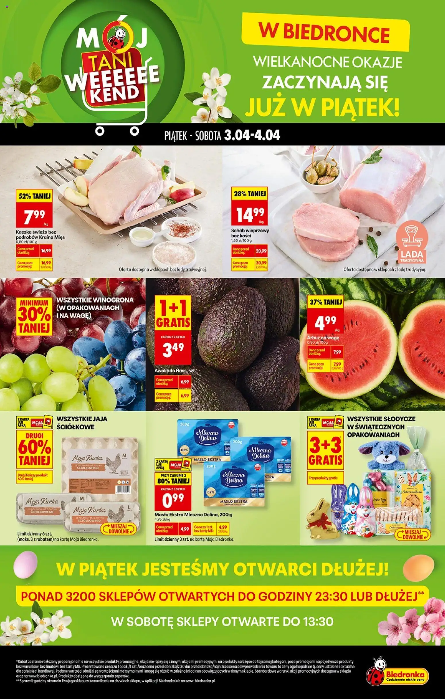 Pogląd gazetki "Biedronka gazetka - Tani weekend" ze sklepu Biedronka ważnej od 03.04.2026