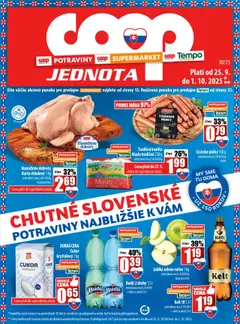 Náhľad COOP Jednota letáku platného od 25.09.2025