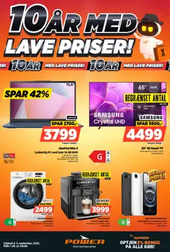 Eksempel på tilbudsavis Tilbudsavis fra butik Power gyldig fra 02/09/2025