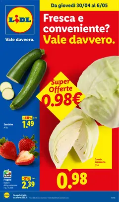 Anteprima dell'opuscolo Lidl volantino Fresca e conveniente dal negozio Lidl valido da 30/04/2026