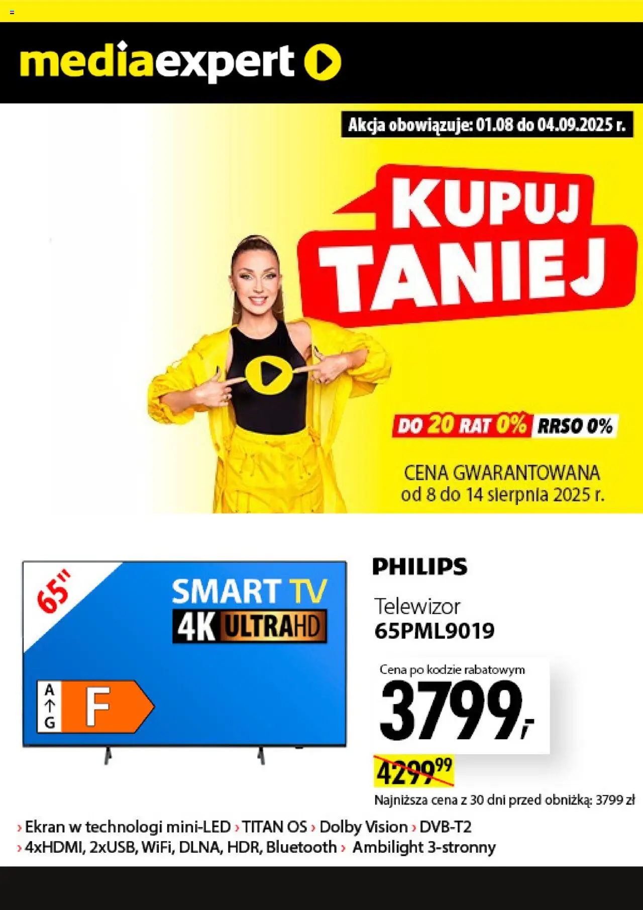 Mediaexpert Promocje od 08.08.2025 - Nowa Gazetka - Numer strony 1