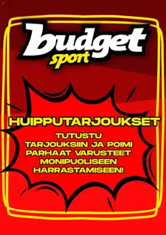 Kaupan Budget Sport Tarjoukset esikatselu, voimassa 18/08/2025