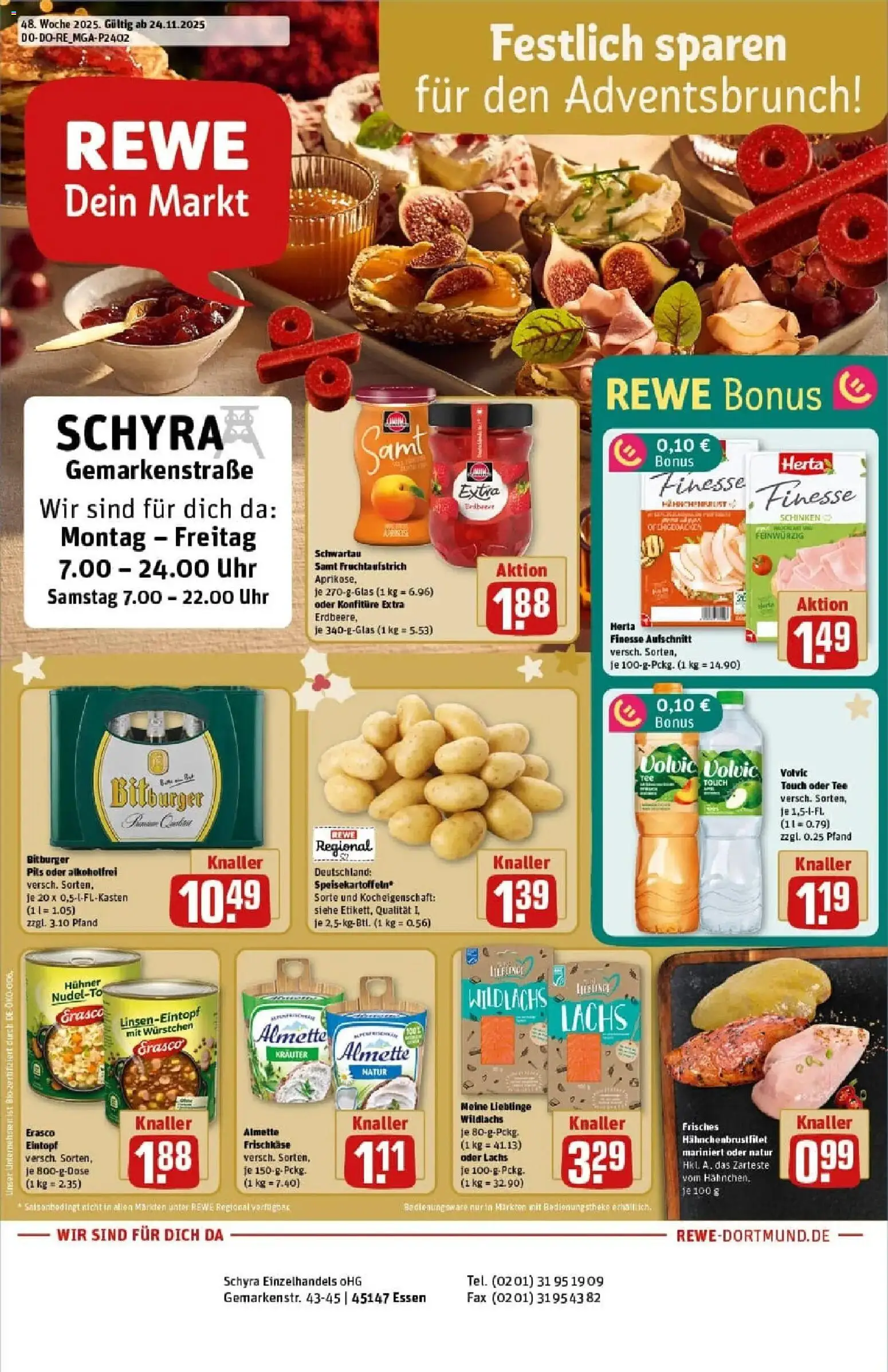Vorschau von dem Prospekt des Geschäftes Rewe, gültig ab dem 23.11.2025