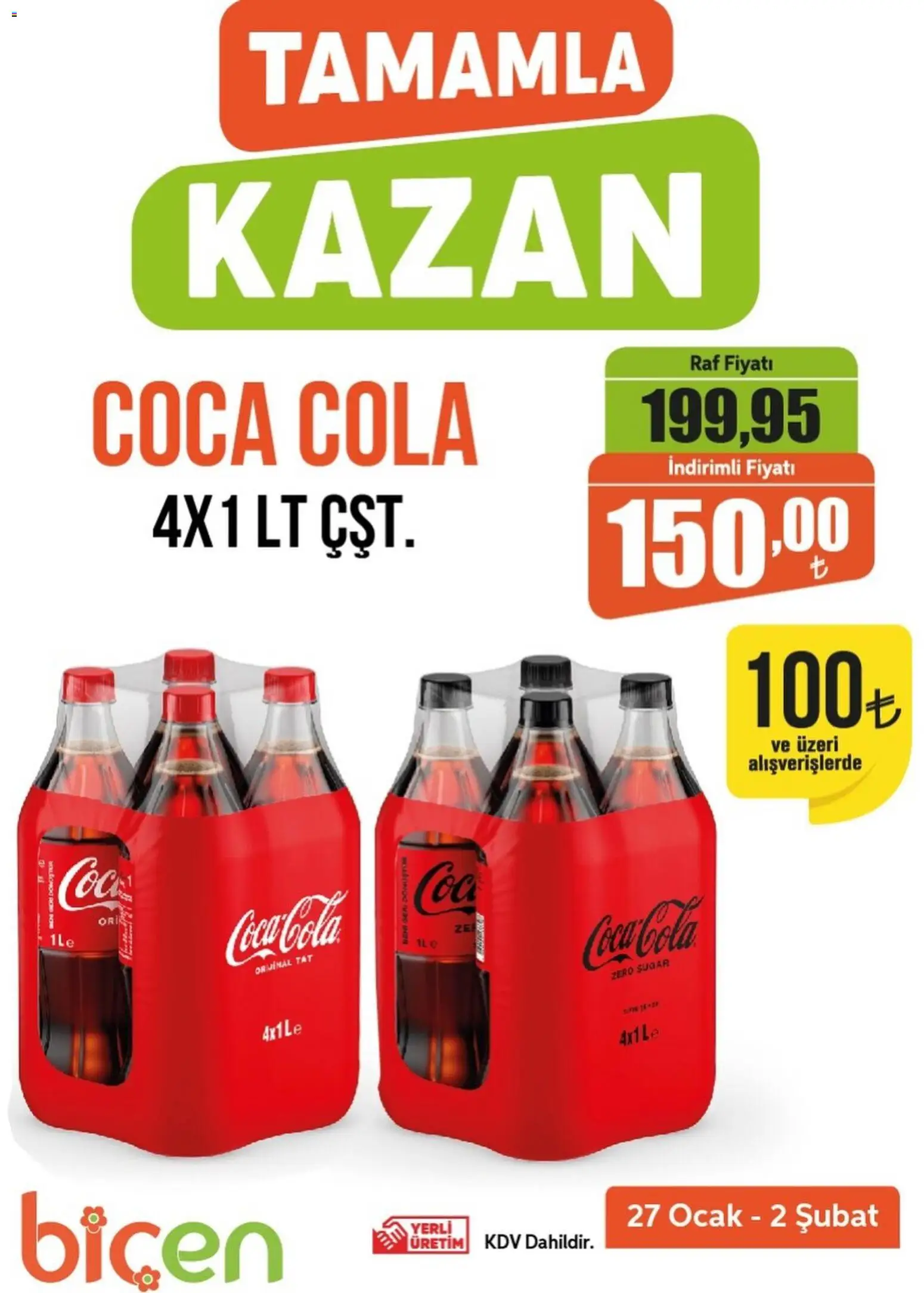 Biçen Market Tamamla Kazan 27.01.2026 - Broşürünün önizlemesi