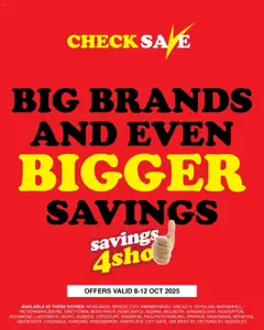 Preview of Check Save flyer valid from 08/10/2025
