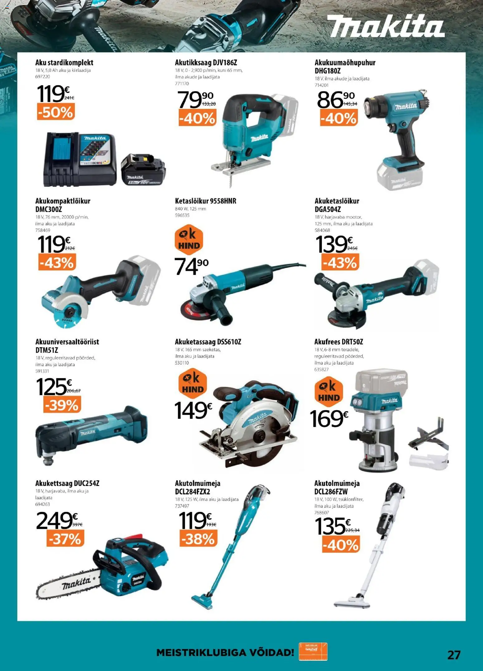 Bauhof kliendilehe eelvaade alates 2026.01.06