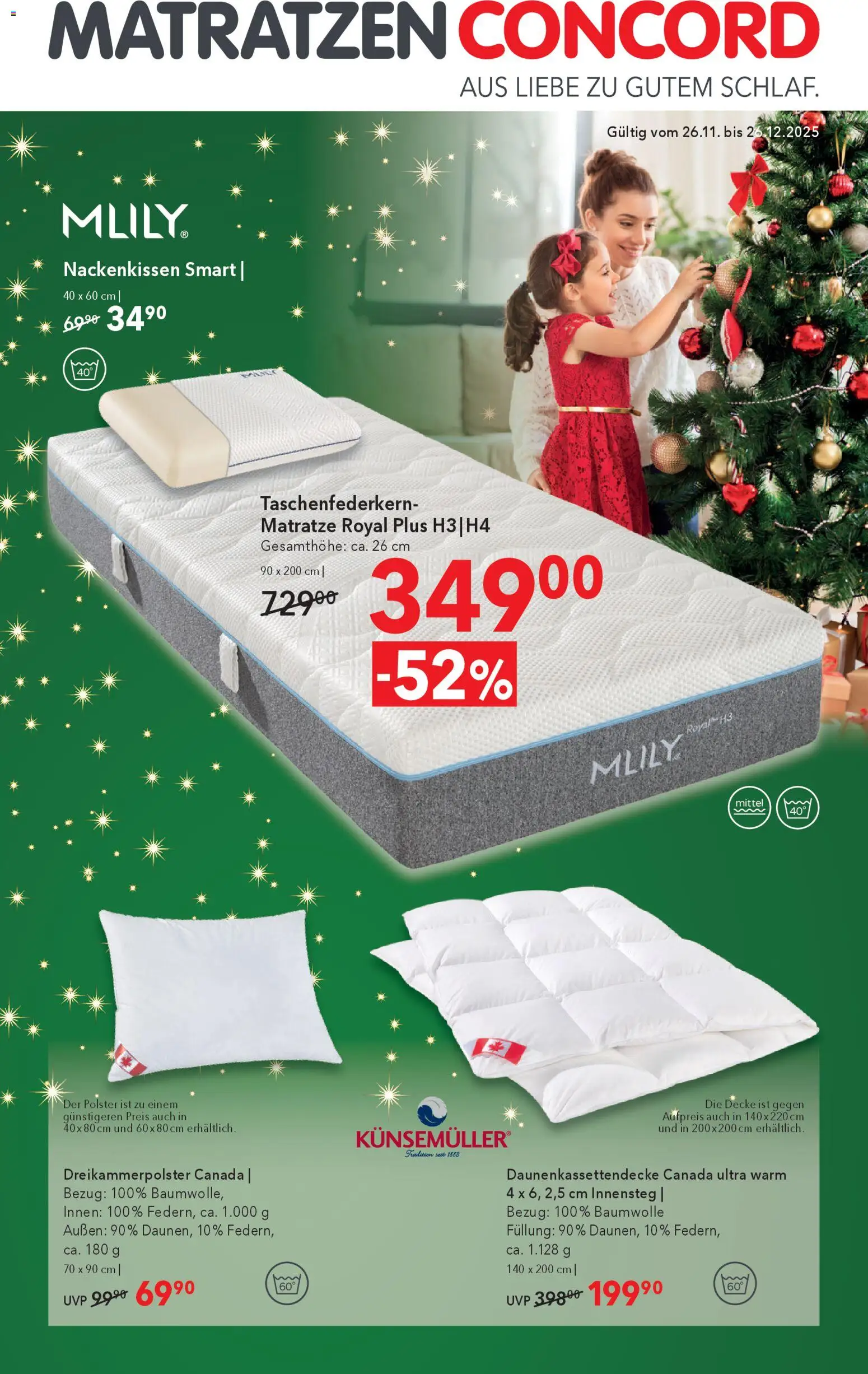 Vorschau der Angebote: Matratzen Concord Flugblatt gültig ab 03.12.2025 - Matratze, Decke