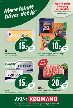 Eksempel på tilbudsavis Tilbudsavis fra butik Min Købmand gyldig fra 26/09/2025