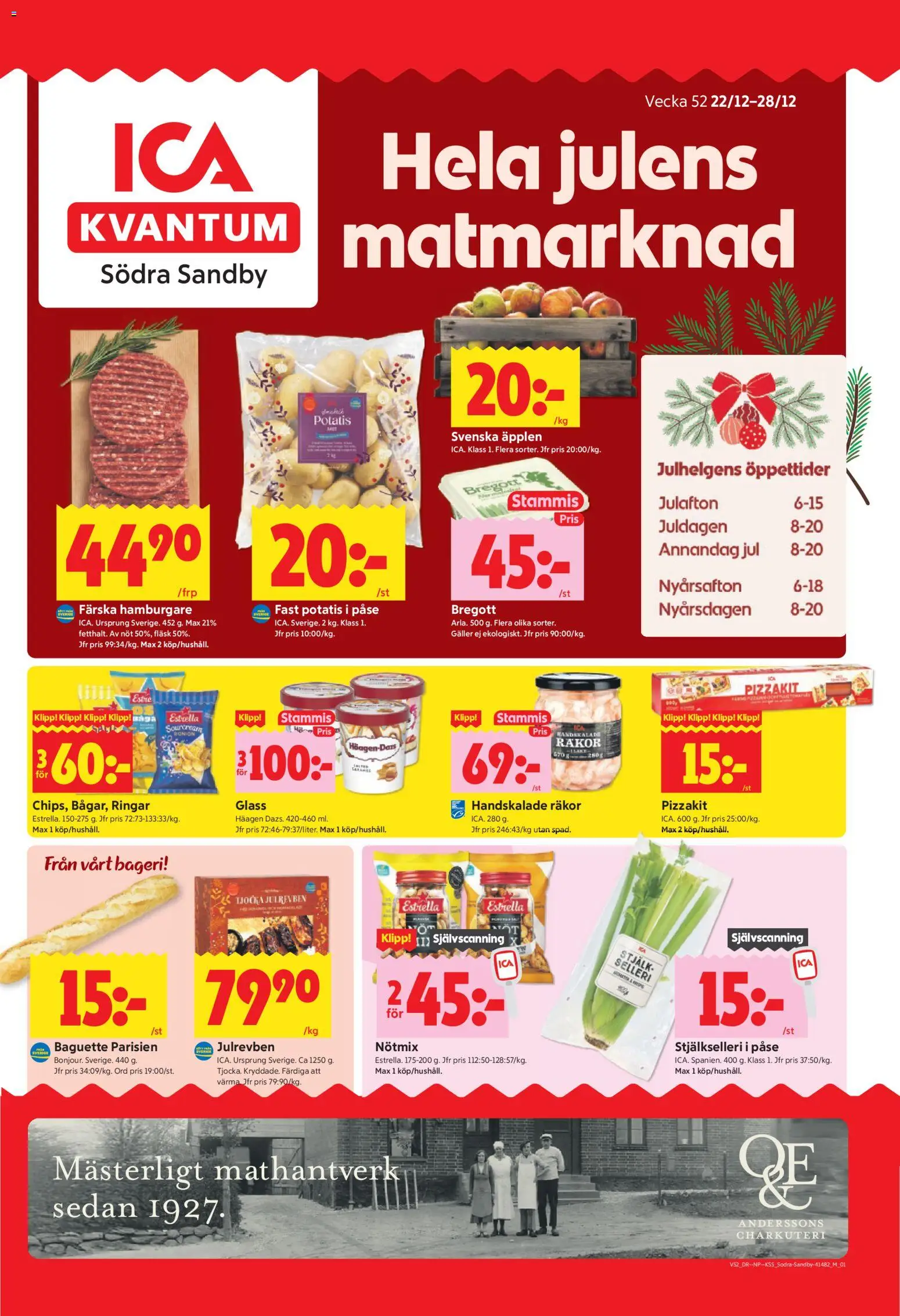Förhandsgranska reklamblad Södra Sandby från butik ICA Kvantum gäller från 22/12/2025