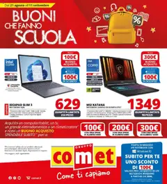 Anteprima dell'opuscolo Buoni che fanno scuola da Comet! dal negozio Comet valido da 20/08/2025