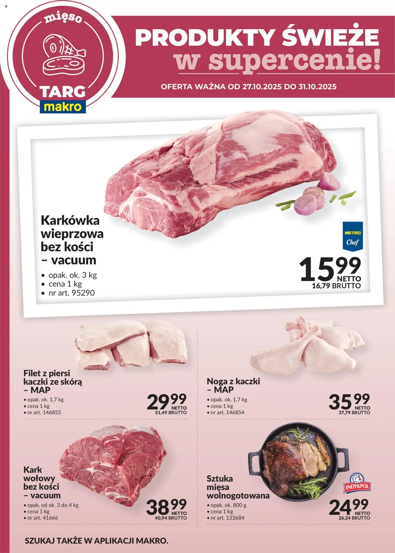 Makro Produkty świeże w supercenie od 27.10.2025 - Nowa Gazetka - Numer strony 1