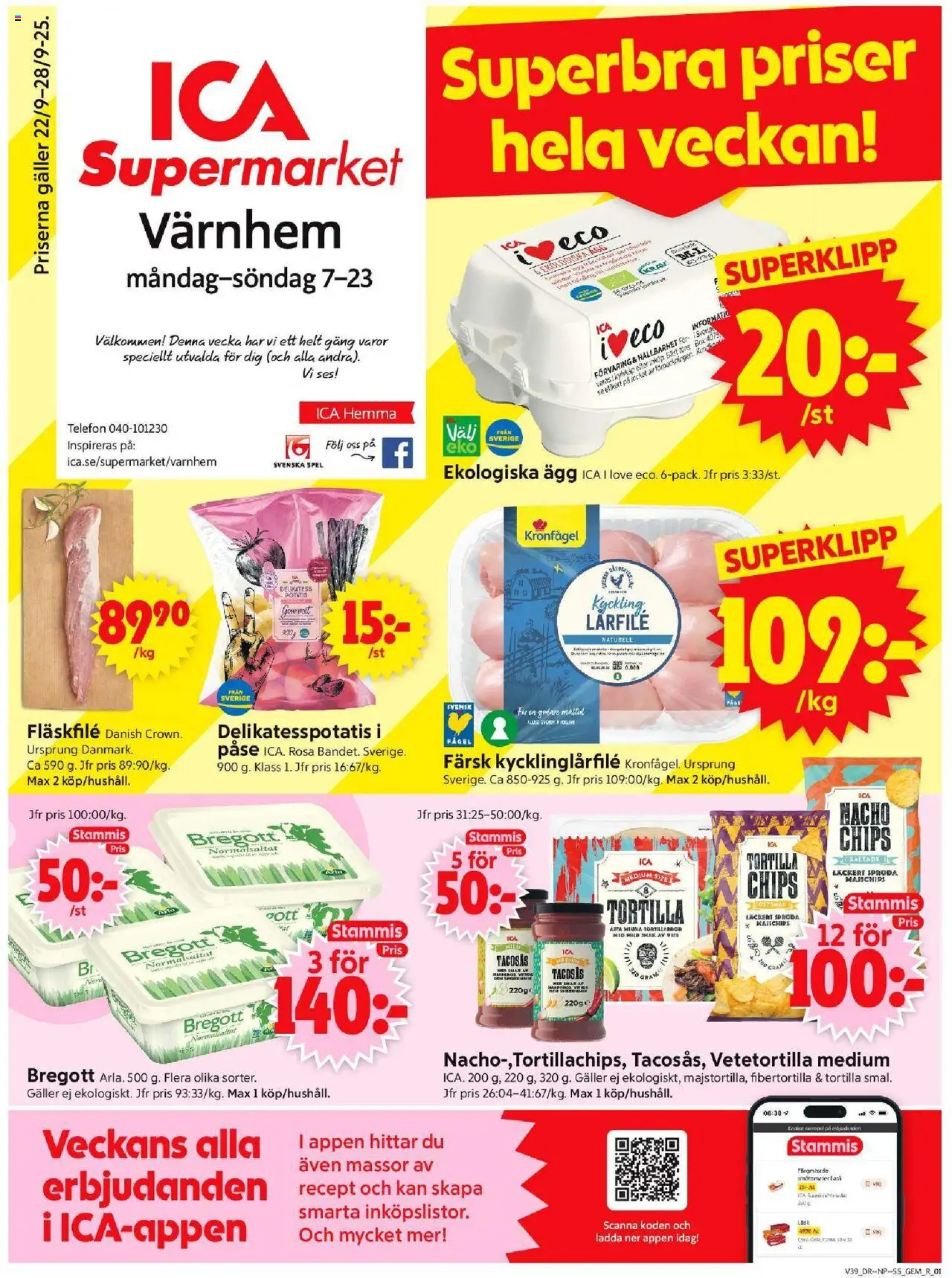 Malmö är giltig 22/09 2025 > Veckans Erbjudanden gäller från 22/09/2025 till 28/09/2025 sidnummer 1