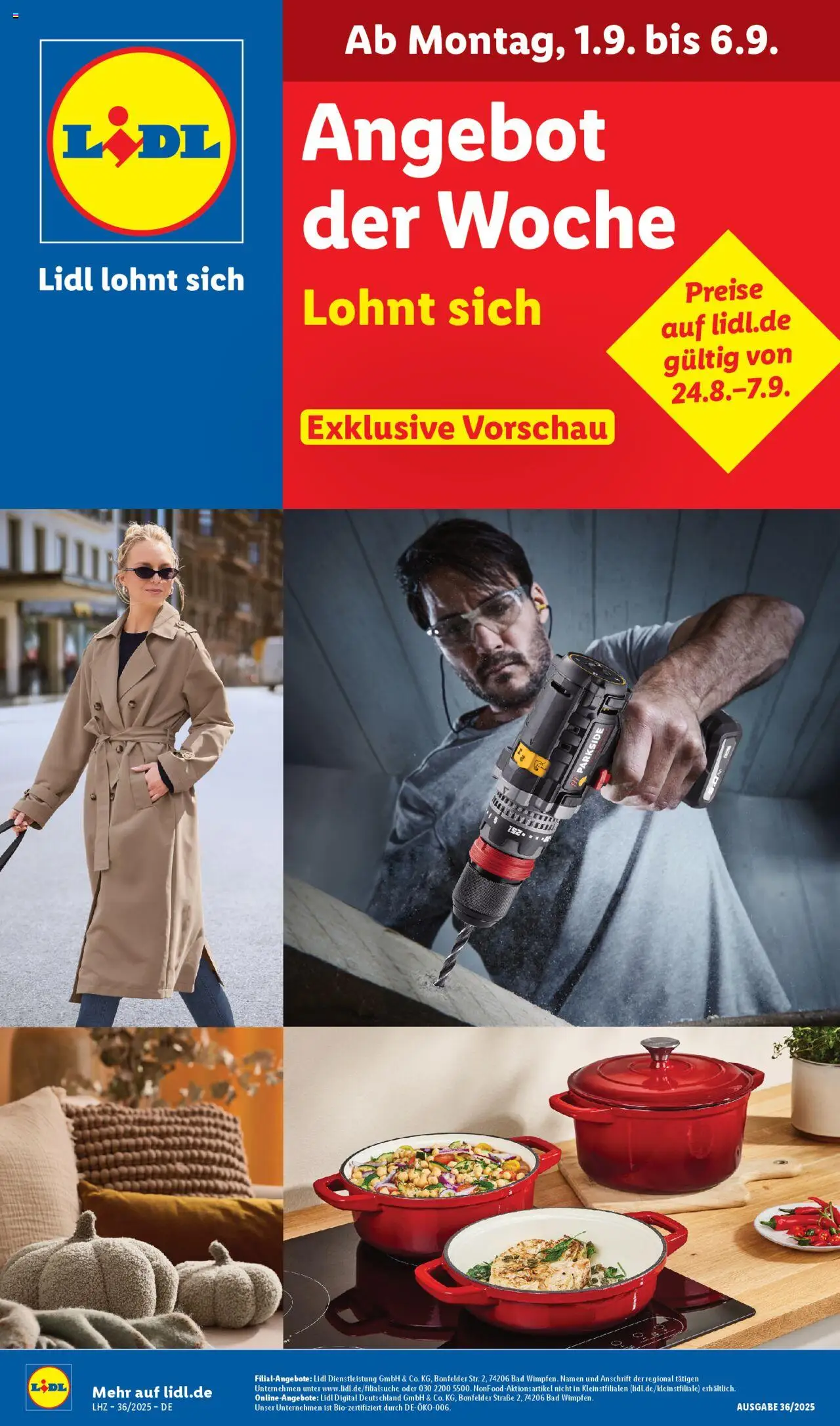 LIDL Prospekt ab Montag 01.09.2025 > Exklusive Vorschau Zossen