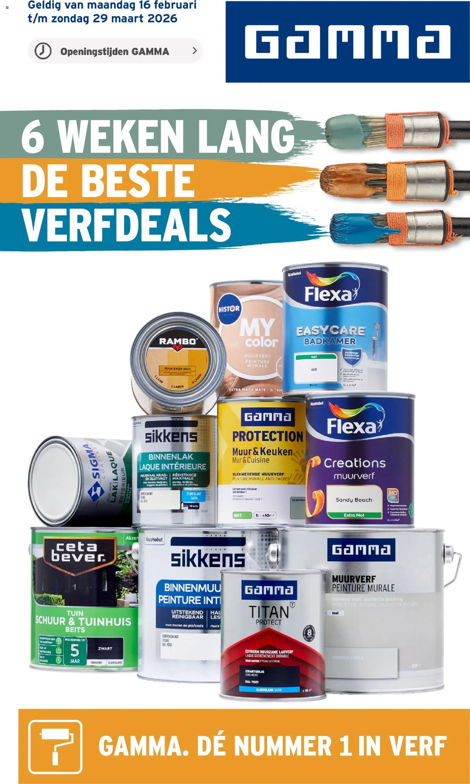 Voorbeeld van Verfspecial van winkel GAMMA geldig vanaf 16-02-2026