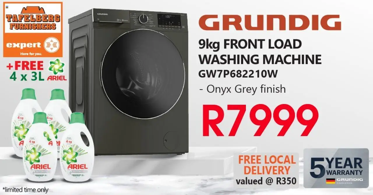 Tafelberg Furnishers Grundig Promotion from from Saturday 11/10/2025 > Promotions