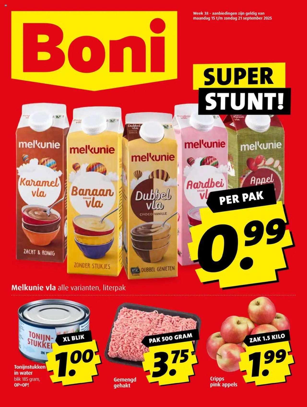 Boni shop Folder week 38 geldig vanaf 15-09-2025 - Paginanummer 1