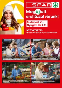 Spar - Üzlet megújulás BP. Nyugati tér megtekintése, amely érvényes 2025.12.04.-től