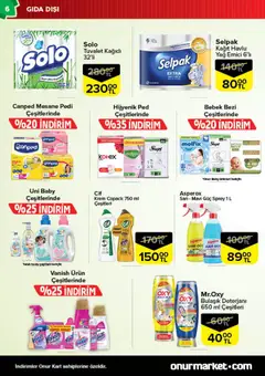 Onur Market Katalog - İstanbul 28.10.2025 - Broşürünün önizlemesi | Strana: 6