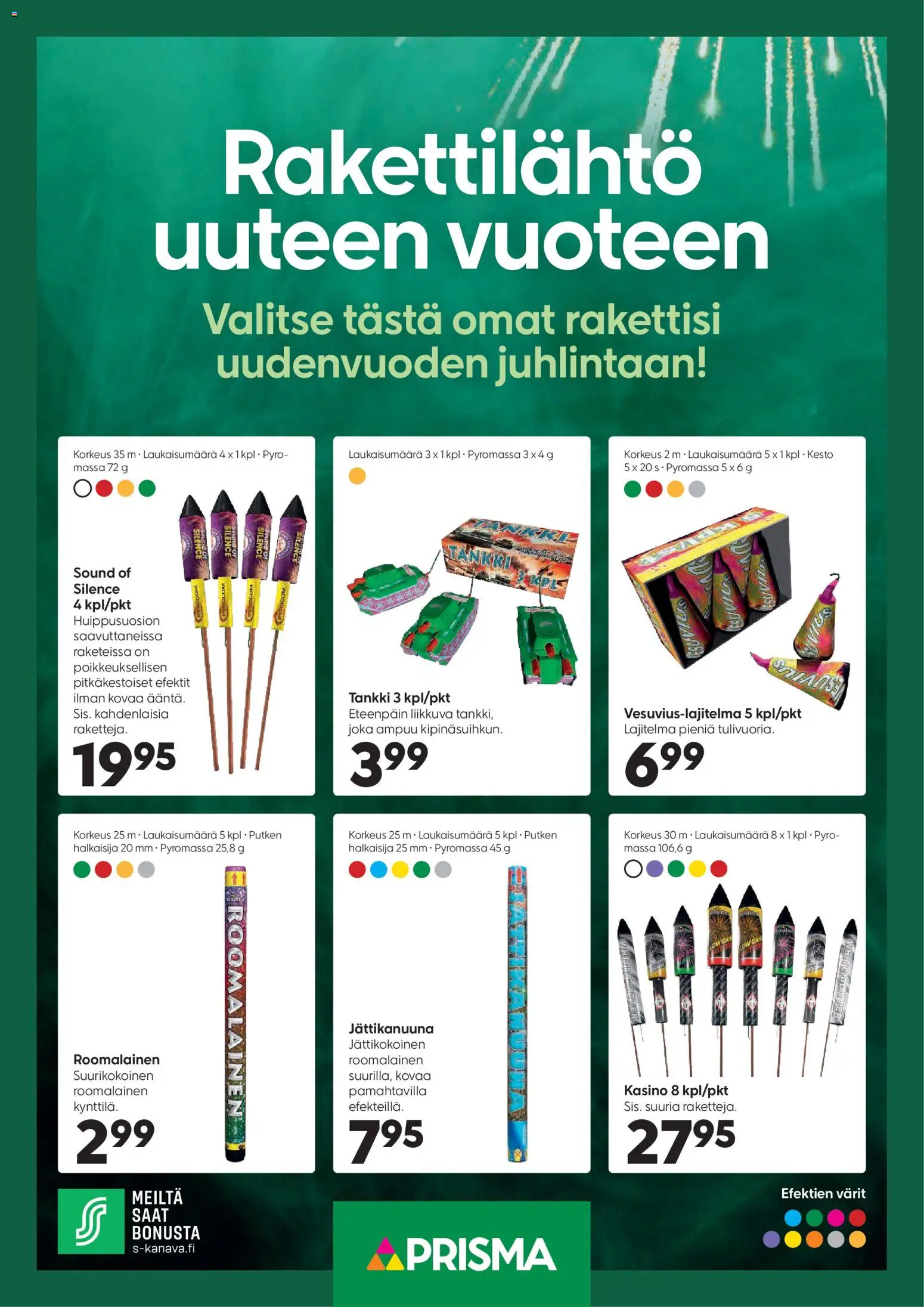 Kaupan Prisma Prisma uusivuosi kevytkuvasto esikatselu, voimassa 31/12/2025