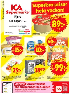 Förhandsgranska reklamblad Bjuv från butik ICA Supermarket gäller från 05/01/2026