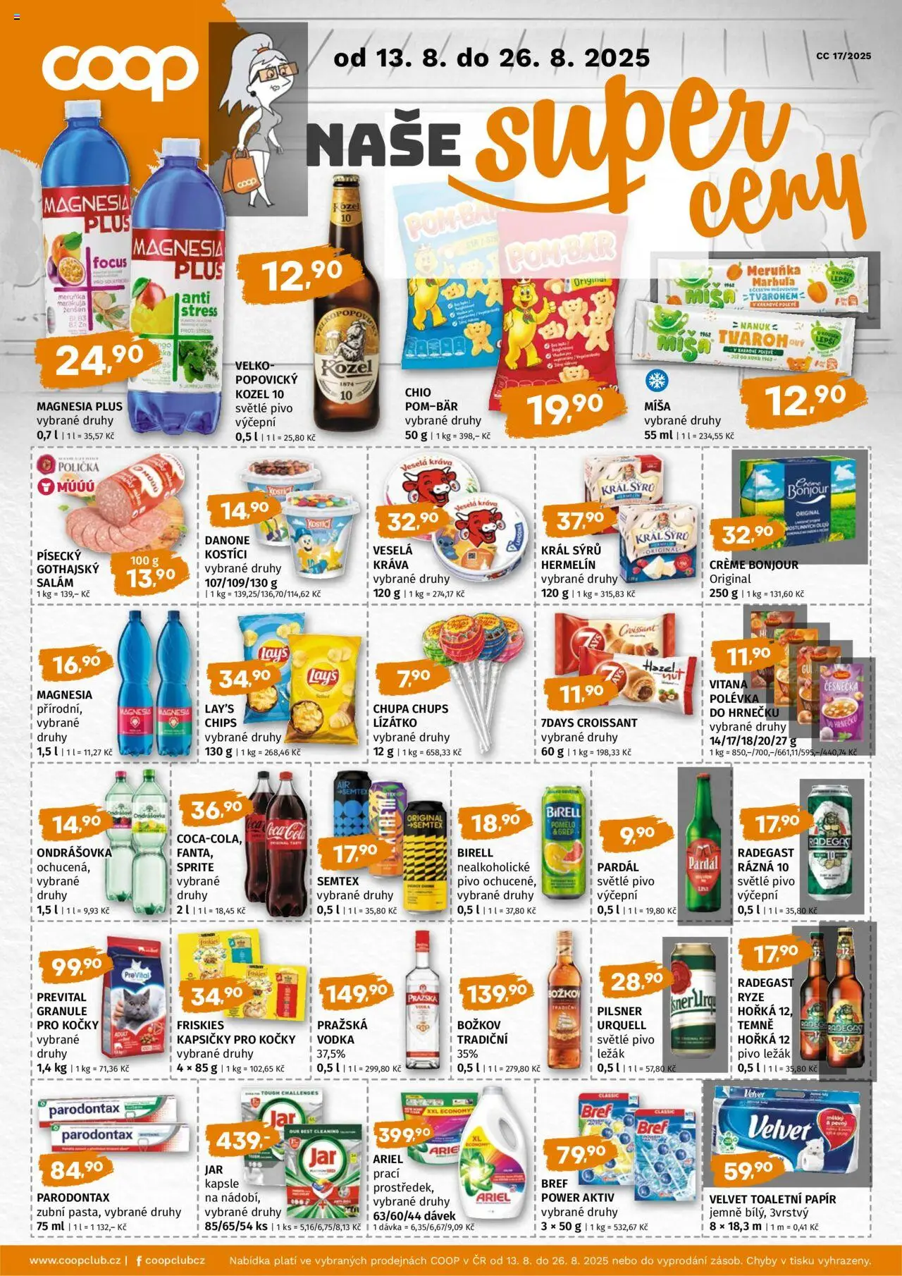  Trefa Leták - COOP naše super ceny (13.08.2025 - 26.08.2025)