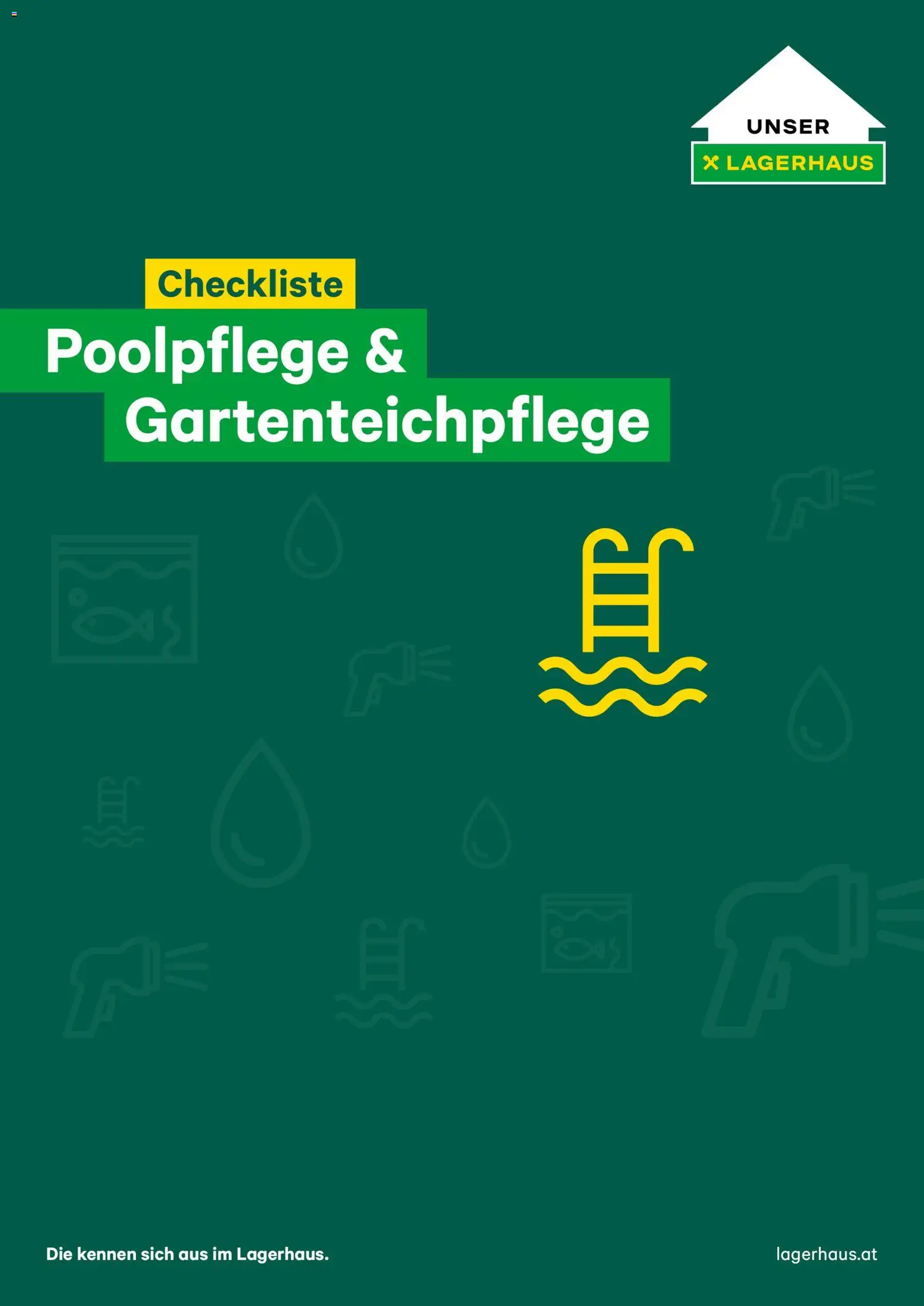 Vorschau der Angebote: Lagerhaus Checkliste Poolpflege und Gartenteichpflege gültig ab 12.11.2025