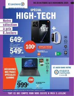Prévisualisation de Spécial High Tech du magasin E.Leclerc formulaire valide 28/10/2025