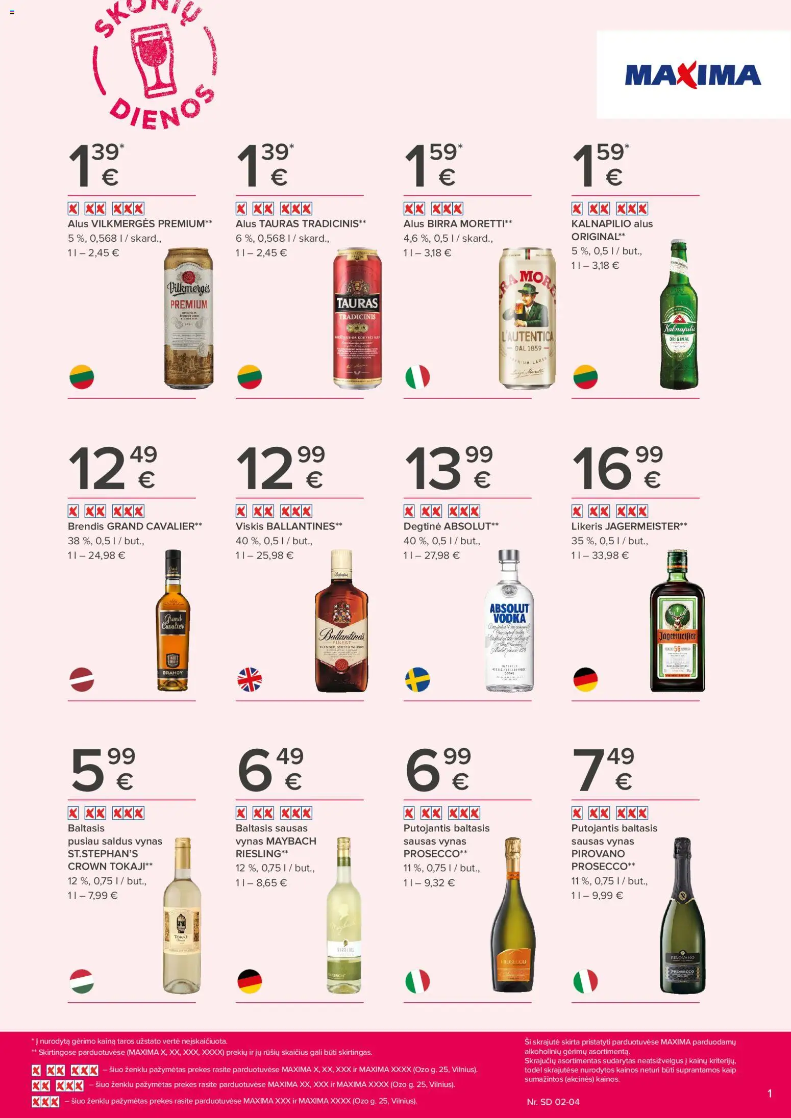 MAXIMA parduotuvės leidinio Leidinys - Skonių dienos galiojančio nuo 2026.01.22 peržiūra