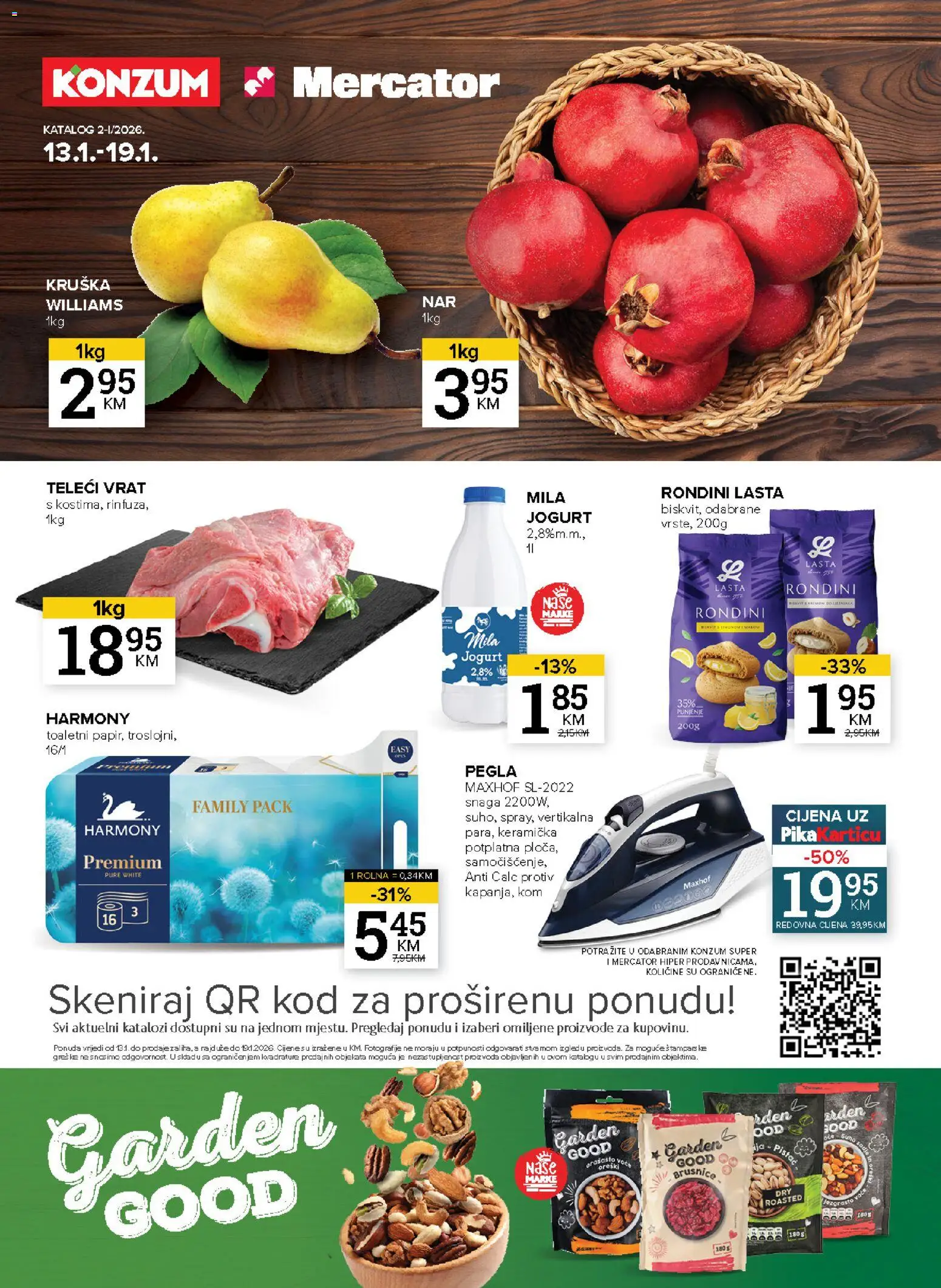 Pregled letka Katalog trgovine KONZUM vrijedi od 13.01.2026