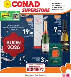 Anteprima dell'opuscolo Volantino Superstore Piemonte dal negozio Conad valido da 27/12/2025