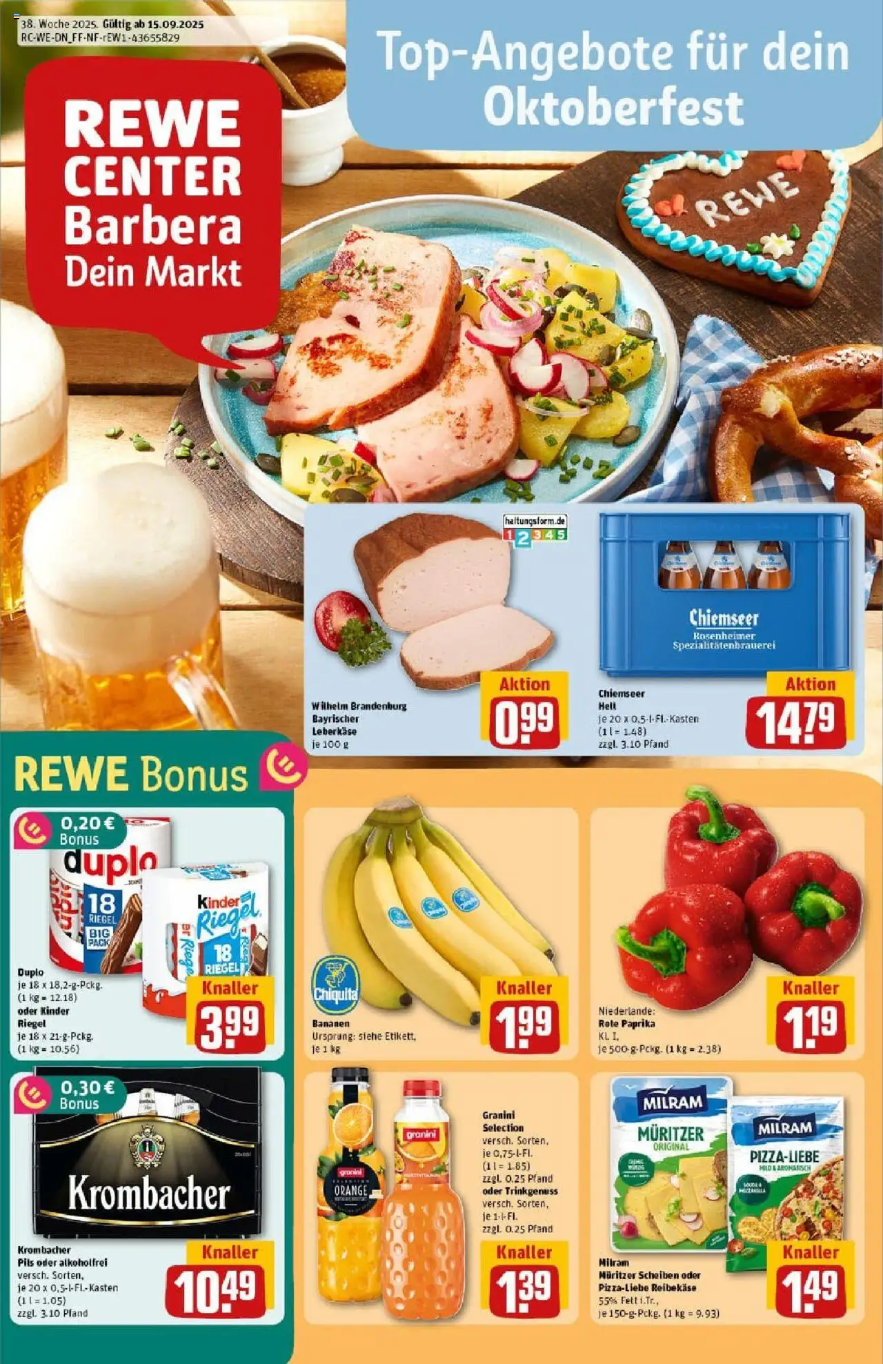 REWE Prospekt ab 14.09.2025 nächste Woche - Prospekt Kempen	