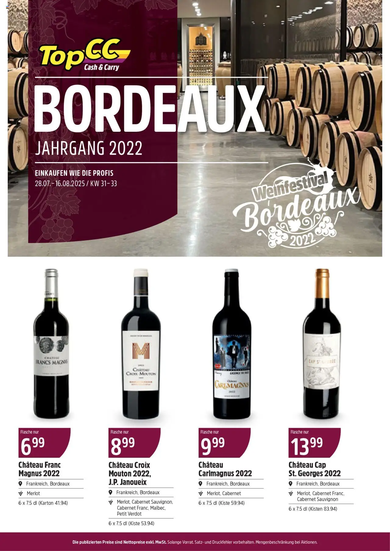 TopCC Aktionen Bordeaux ab 28.07.2025 - Seitennummer 1