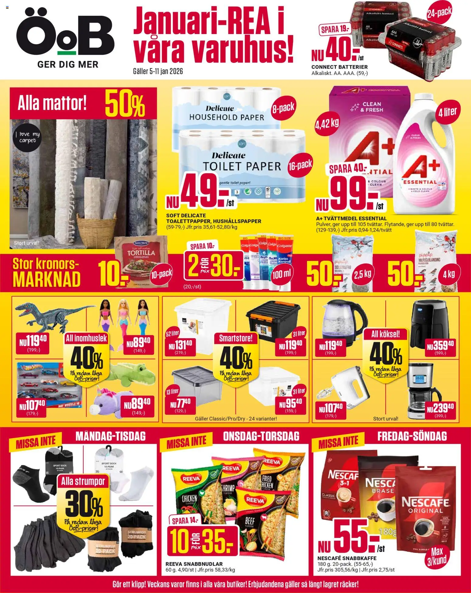 Förhandsgranska reklamblad Aktuella reklamblad ÖoB från butik ÖoB gäller från 05/01/2026