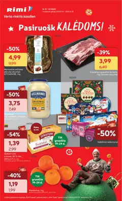 Rimi parduotuvės leidinio Leidinys galiojančio nuo 2025.12.16 peržiūra