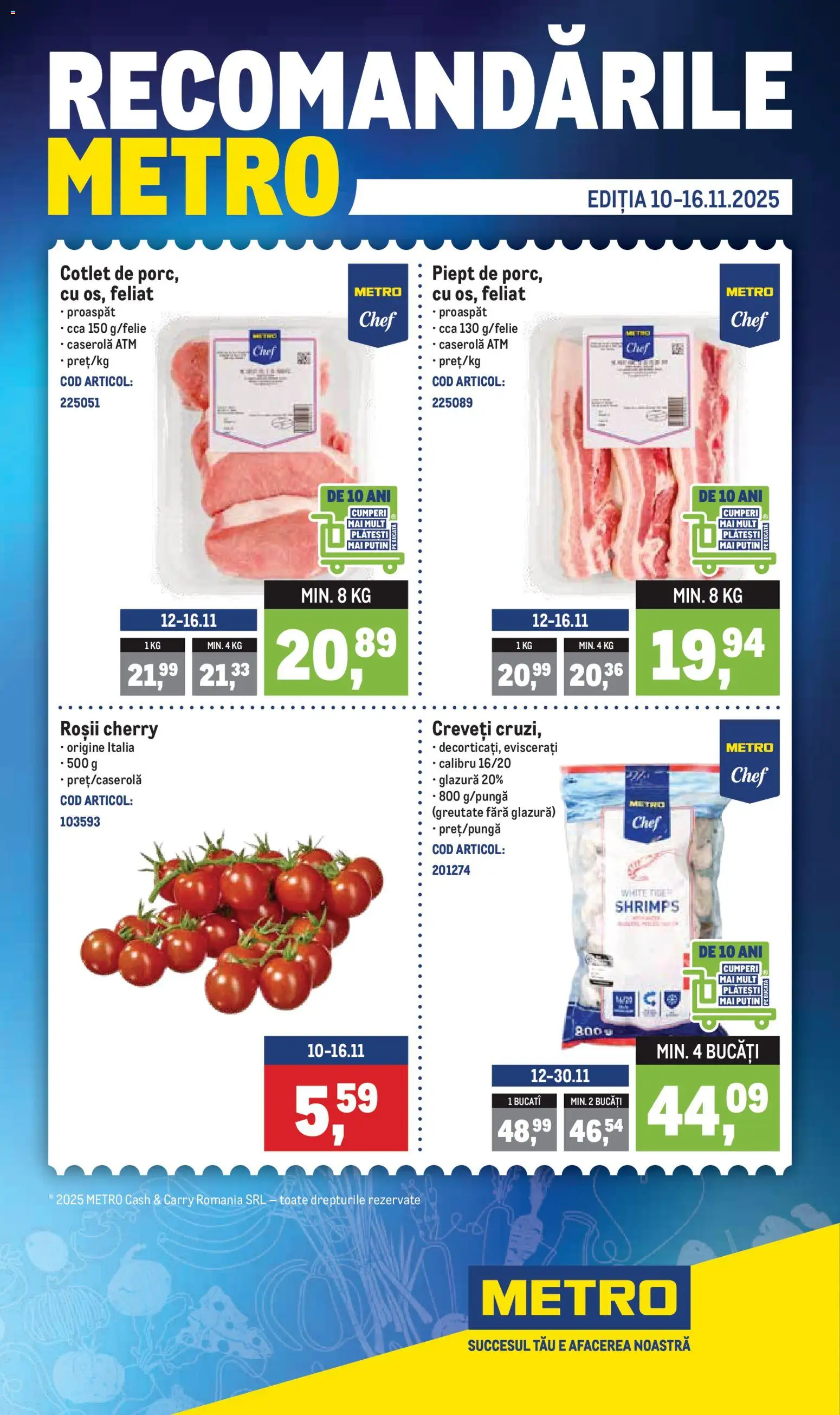 Previzualizarea de cataloage: Metro Catalog nou valabil de la 10.11.2025